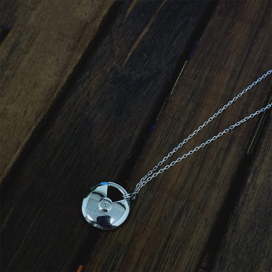 [Amore]AMULETTE SILVER FULL DIAMOND NECKLACE