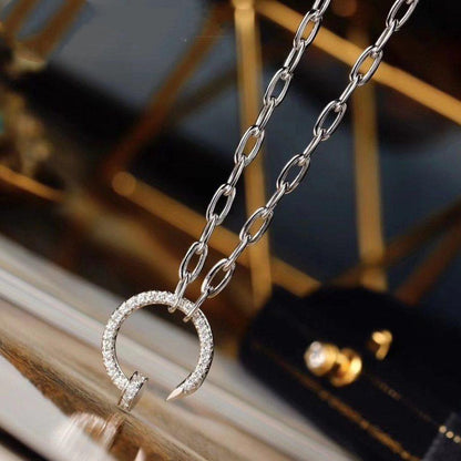 [Amore]JUSTE NECKLACE FULL DIAMONDS