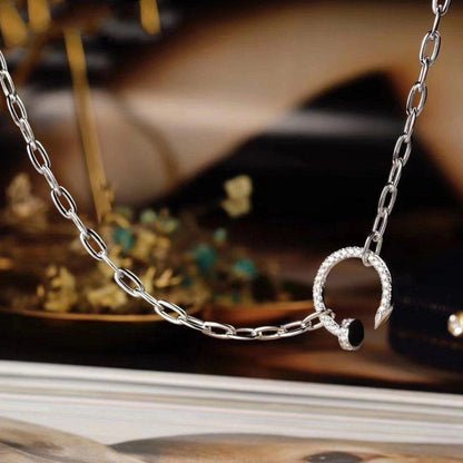 [Amore]JUSTE NECKLACE FULL DIAMONDS