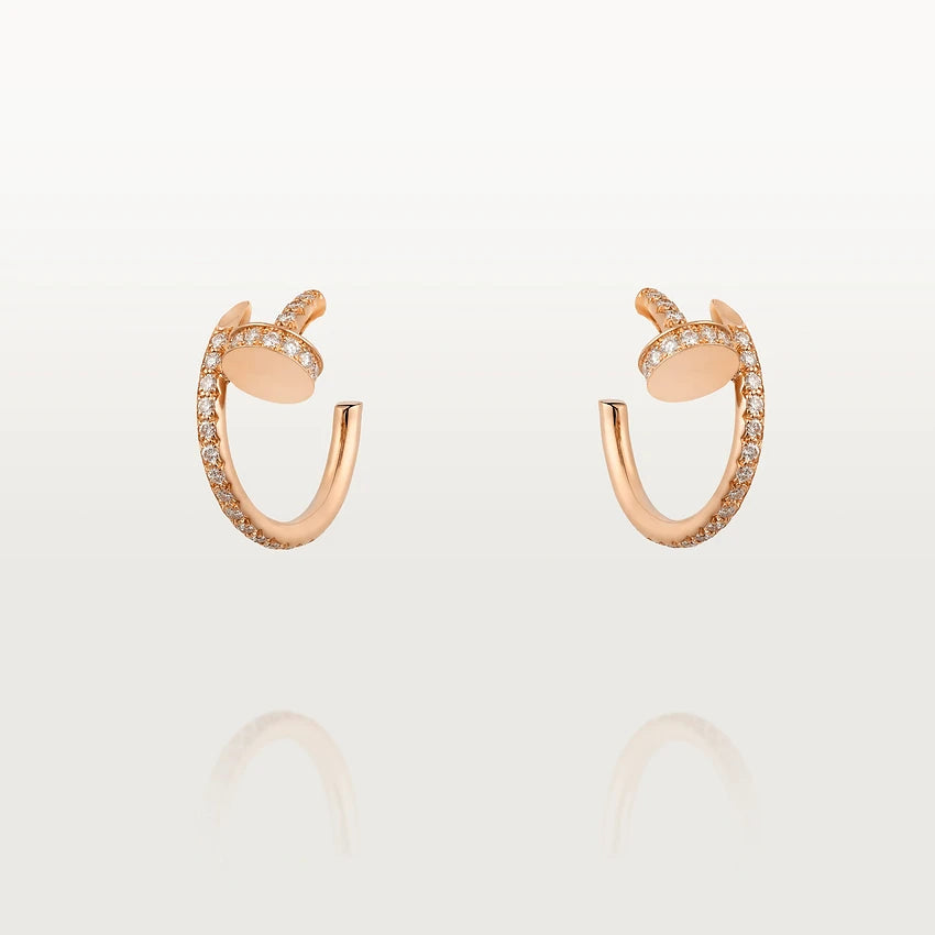 [Amore]JUSTE EARRINGS 12.75MM PINK GOLD DIAMOND