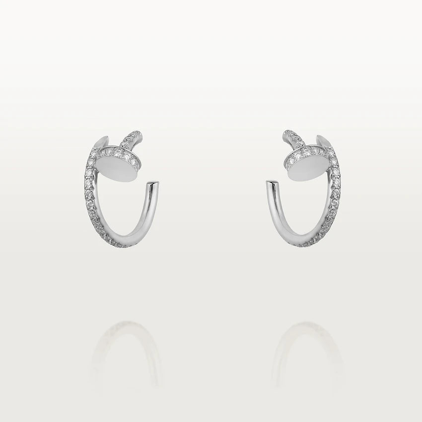 [Amore]JUSTE EARRINGS 12.75MM SILVER DIAMOND