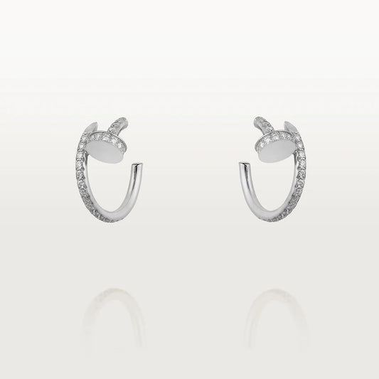 [Amore]JUSTE EARRINGS 12.75MM SILVER DIAMOND