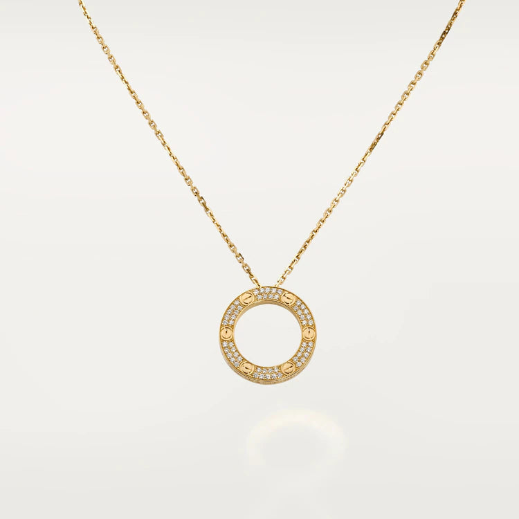[Amore]LOVE NECKLACE ADJUSTABLE ROSE GOLD