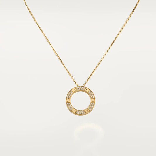 [Amore]LOVE NECKLACE ADJUSTABLE ROSE GOLD