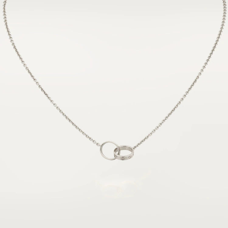 [Amore]LOVE NECKLACE PINK GOLD AND SILVER