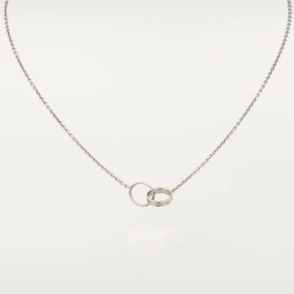 [Amore]LOVE NECKLACE PINK GOLD AND SILVER