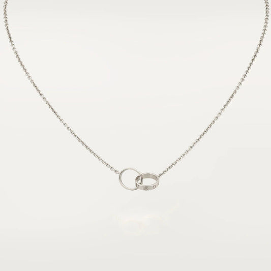 [Amore]LOVE NECKLACE PINK GOLD AND SILVER
