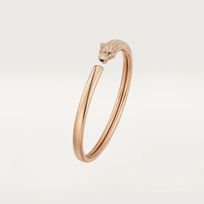 [Amore]PANTHERE ROSE GOLD DIAMOND OPEN BRACELET