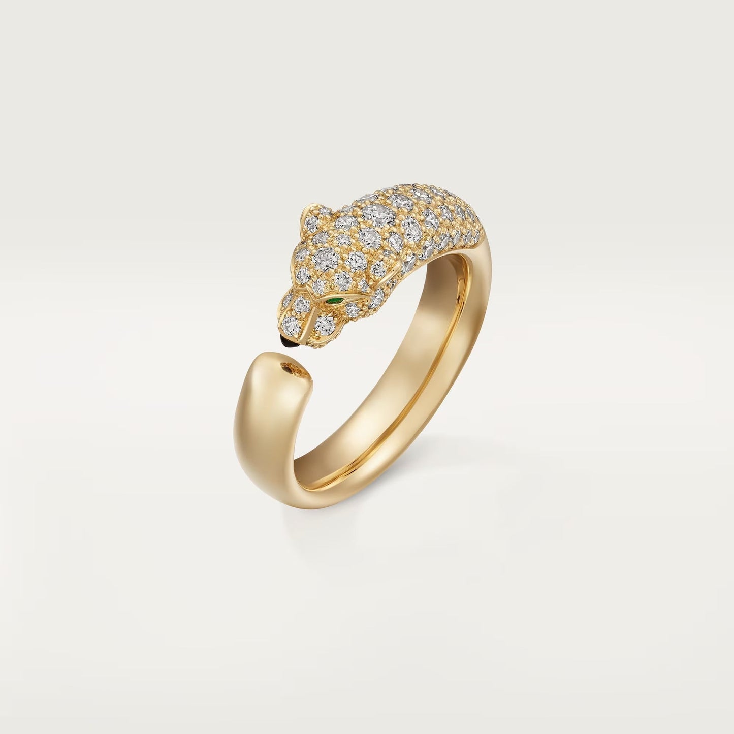 [Amore]PANTHERE HALF DIAMOND SMALL RING