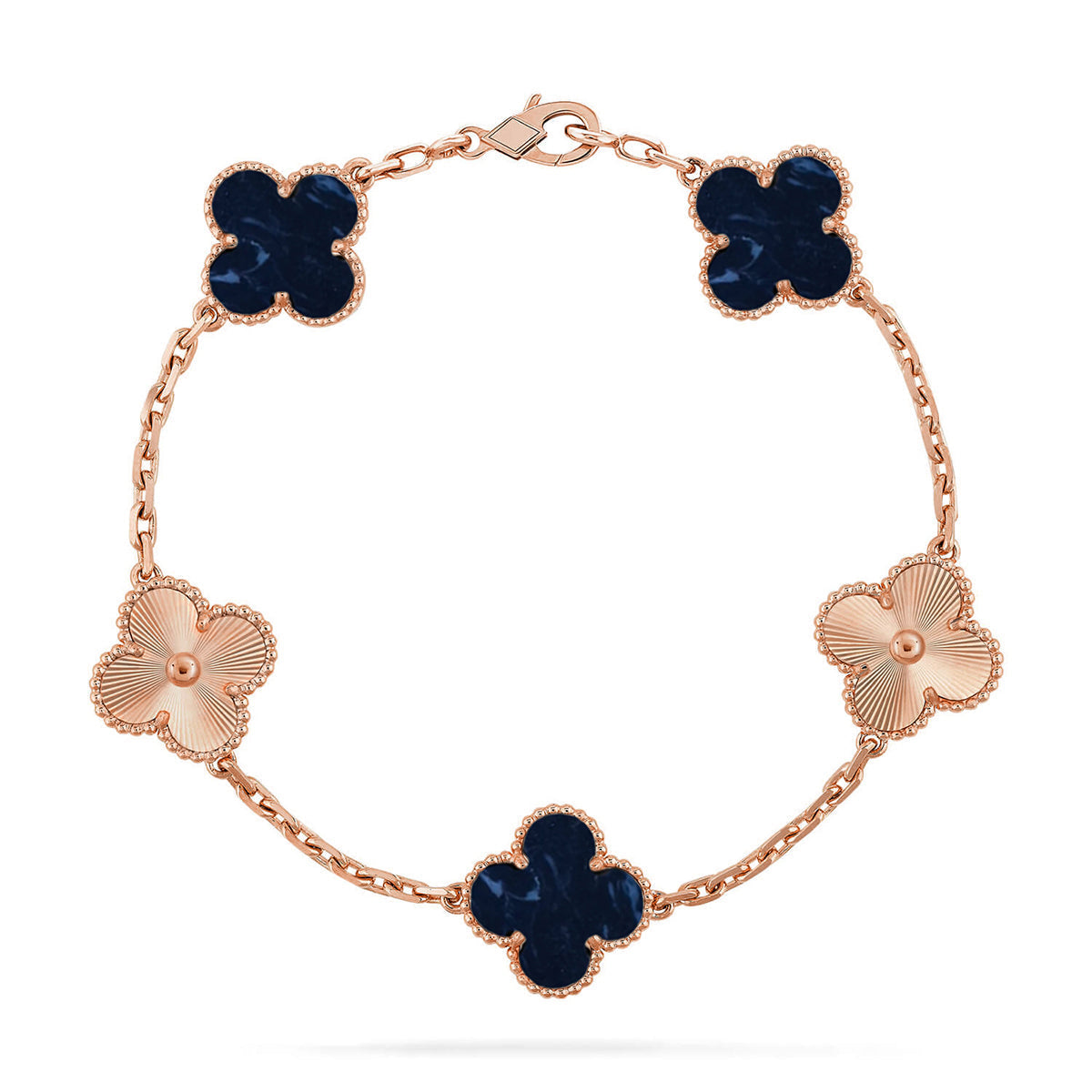 [Amore]CLOVER 5 MOTIF PIETERSITE BRACELET COLLECTION