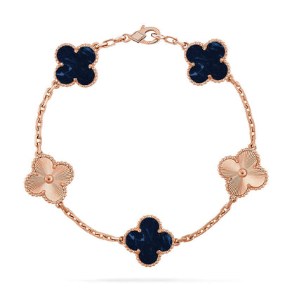 [Amore]CLOVER 5 MOTIF PIETERSITE BRACELET COLLECTION
