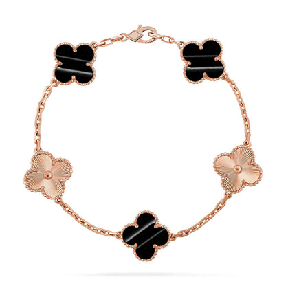 [Amore] CLOVER 5 MOTIF PULSAR STONE BRACELET COLLECTION
