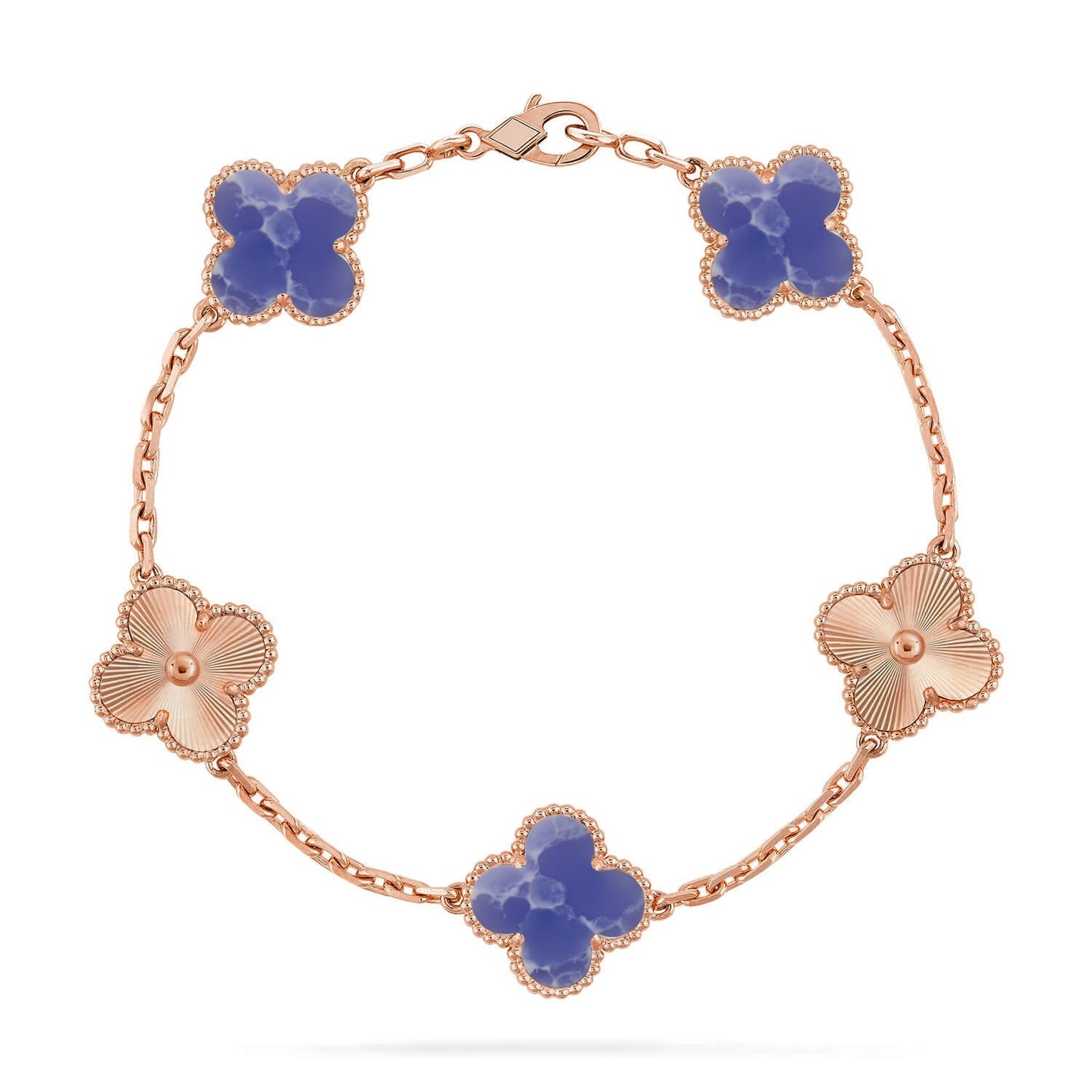 [Amore]CLOVER 5 MOTIF BLUE VEINS BRACELET COLLECTION