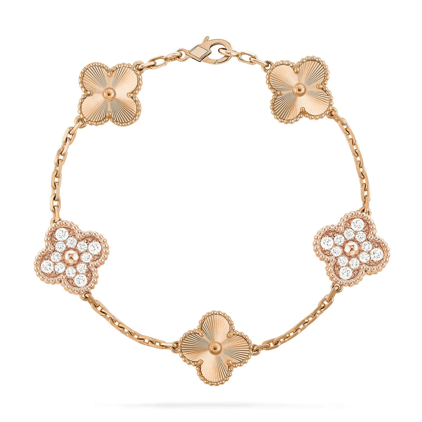 [Amore] CLOVER 5 MOTIF LASER BRACELET COLLECTION