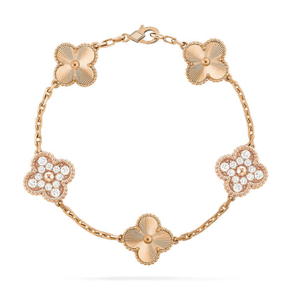[Amore] CLOVER 5 MOTIF LASER BRACELET COLLECTION
