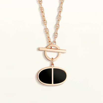 [Amore]CHAINE VERSO BLACK CERAMIC NECKLACE