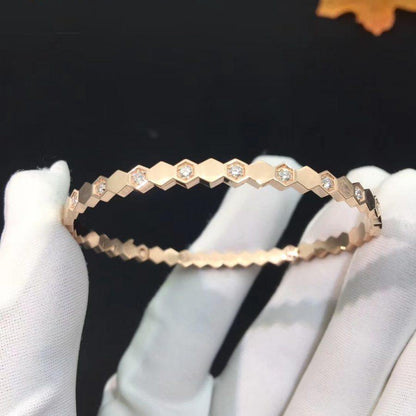 [Amore]BEE LOVE PINK GOLD DIAMOND BRACELET