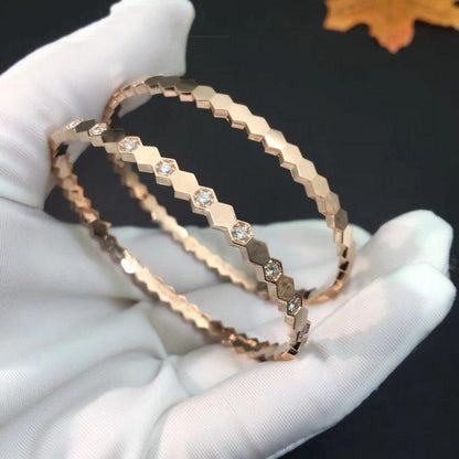 [Amore]BEE LOVE PINK GOLD DIAMOND BRACELET