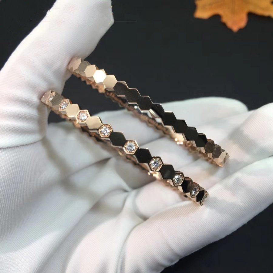 [Amore]BEE LOVE PINK GOLD DIAMOND BRACELET
