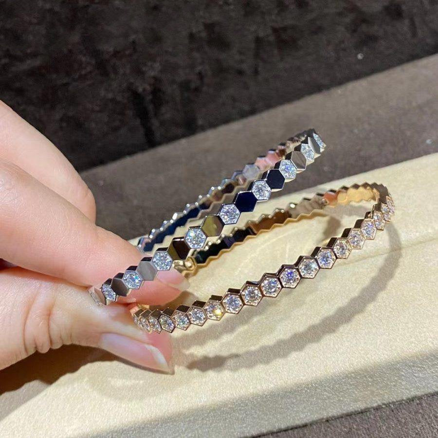 [Amore]BEE LOVE GOLD BRACELET FULL DIAMOND