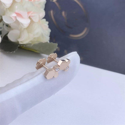 [Amore]BEE LOVE PINK GOLD DIAMOND EARRINGS