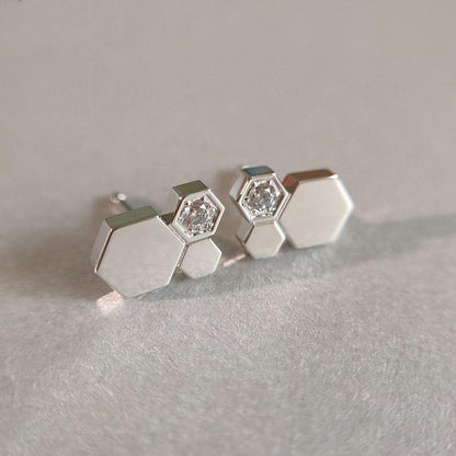 [Amore]BEE LOVE SILVER DIAMOND EARRINGS