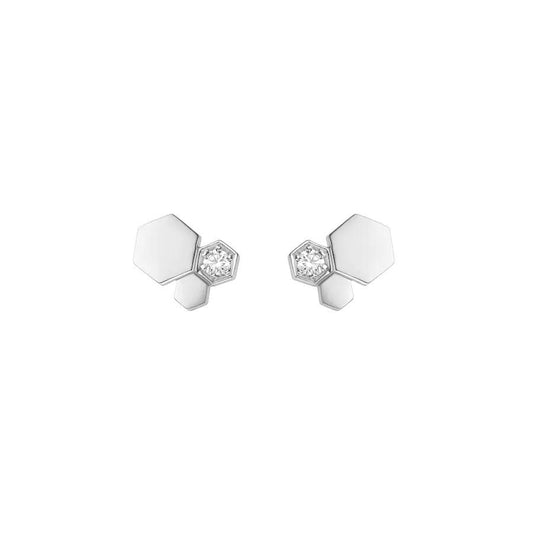 [Amore]BEE LOVE SILVER DIAMOND EARRINGS