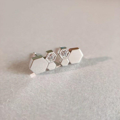 [Amore]BEE LOVE SILVER DIAMOND EARRINGS