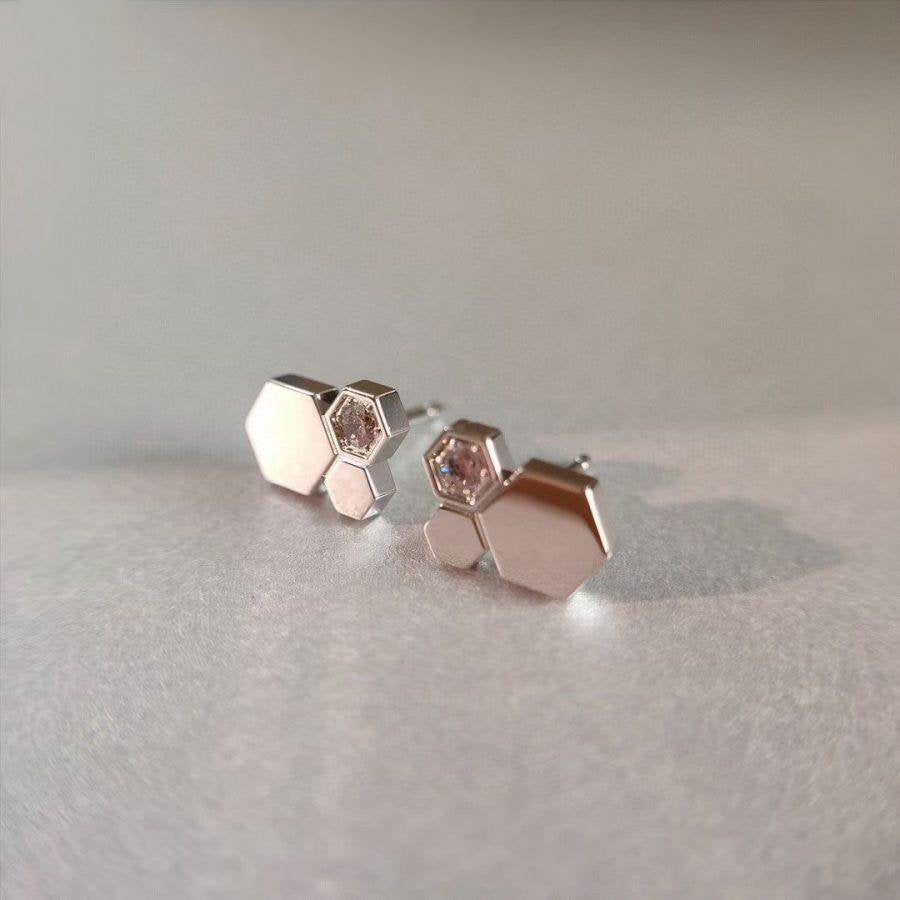 [Amore]BEE LOVE SILVER DIAMOND EARRINGS