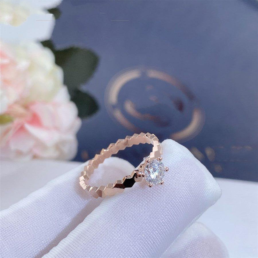 [Amore]BEE LOVE RING PINK GOLD 1 DIAMOND