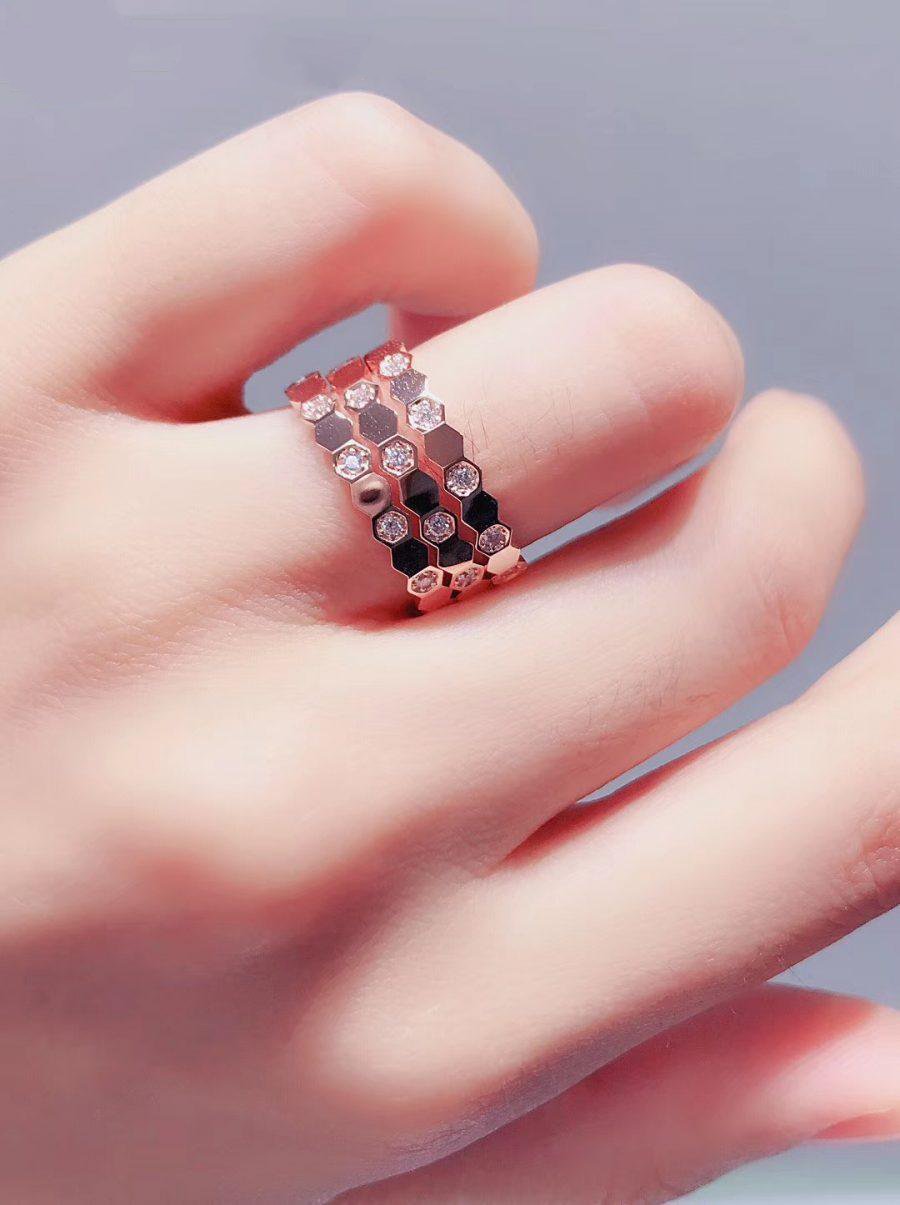 [Amore]BEE LOVE RING PINK GOLD DIAMOND