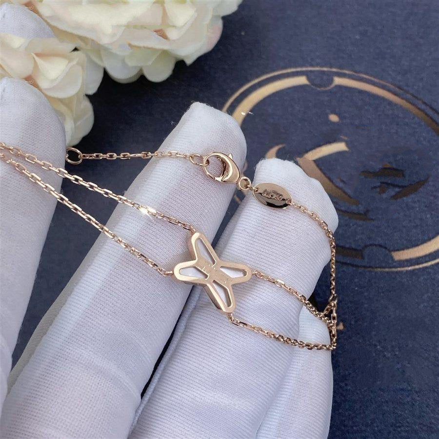 [Amore]JEUX BRACELET WHITE MOP PINK GOLD 1 DIAMOND