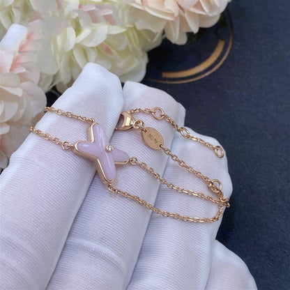 [Amore]JEUX BRACELET PINK MOP PINK GOLD 1 DIAMOND