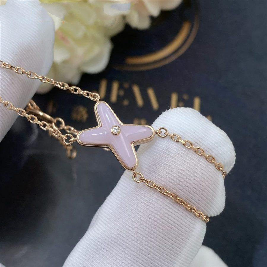 [Amore]JEUX BRACELET PINK MOP PINK GOLD 1 DIAMOND