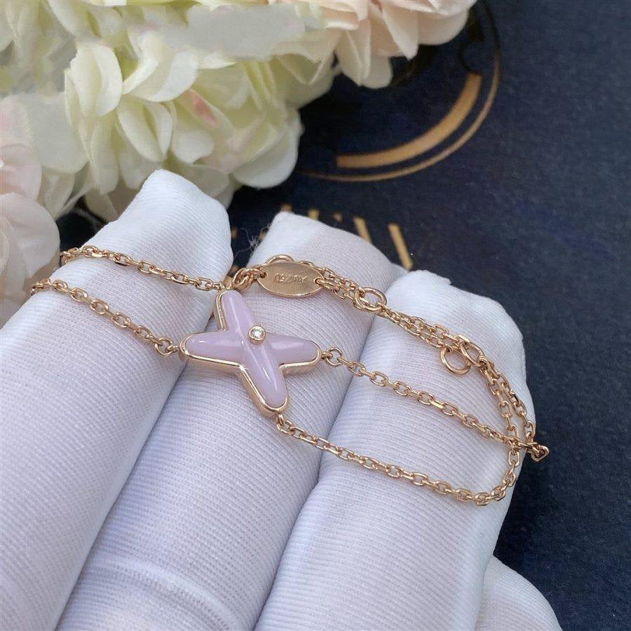 [Amore]JEUX BRACELET PINK MOP PINK GOLD 1 DIAMOND