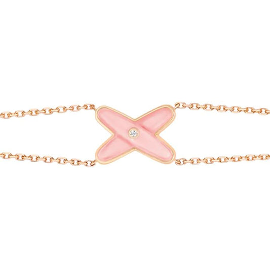 [Amore]JEUX BRACELET PINK MOP PINK GOLD 1 DIAMOND