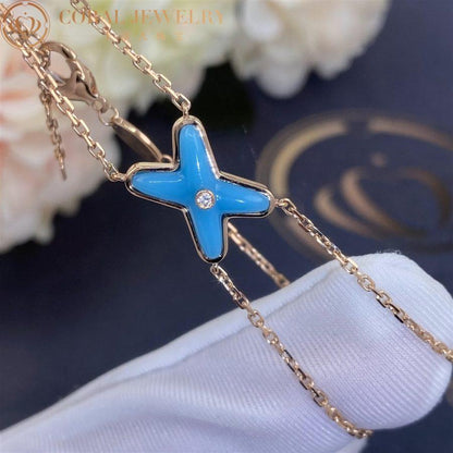 [Amore]JEUX BRACELET TURQUOISE PINK GOLD 1 DIAMOND