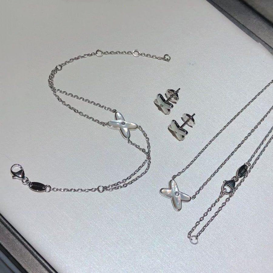 [Amore]JEUX BRACELET WHITE MOP SILVER 1 DIAMOND
