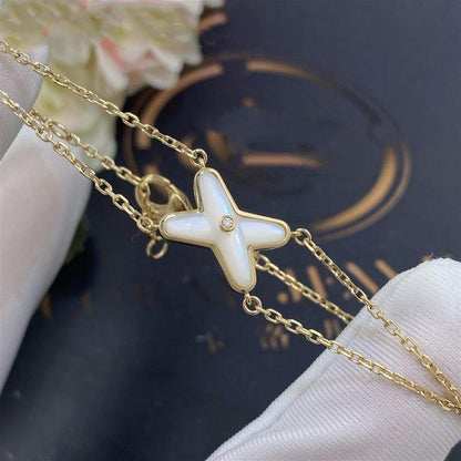[Amore]JEUX BRACELET WHITE MOP GOLD 1 DIAMOND