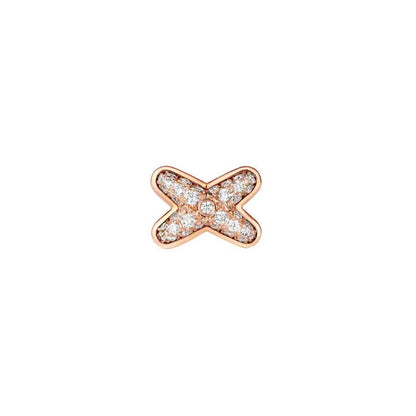 [Amore]JEUX DE PINK GOLD DIAMOND EARRINGS
