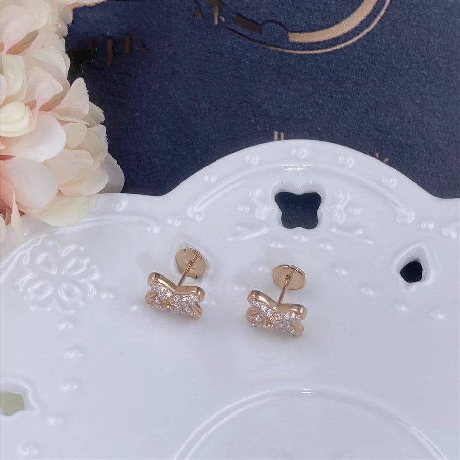 [Amore]JEUX DE PINK GOLD DIAMOND EARRINGS