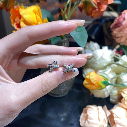 [Amore]JEUX DE SILVER DIAMOND EARRINGS