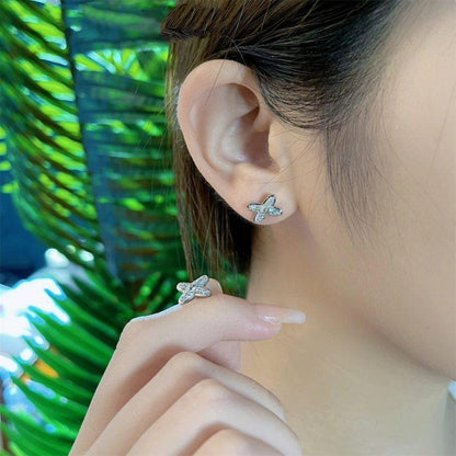 [Amore]JEUX DE SILVER DIAMOND EARRINGS