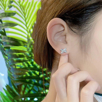 [Amore]JEUX DE SILVER DIAMOND EARRINGS