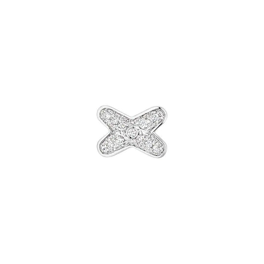 [Amore]JEUX DE SILVER DIAMOND EARRINGS