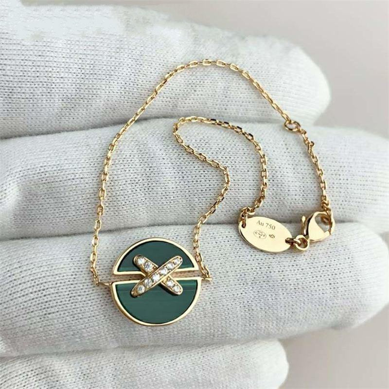 [Amore]JEUX DE BRACELET MALACHITE PINK GOLD DIAMONDS