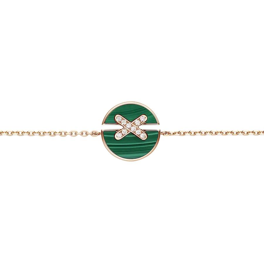 [Amore]JEUX DE BRACELET MALACHITE PINK GOLD DIAMONDS