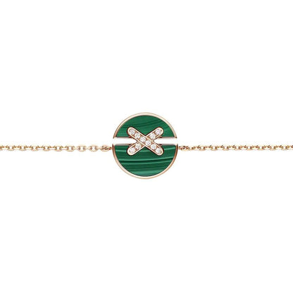 [Amore]JEUX DE BRACELET MALACHITE PINK GOLD DIAMONDS
