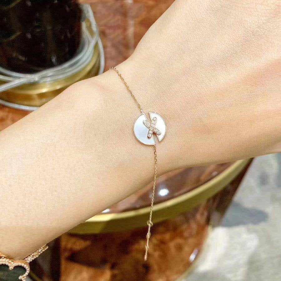 [Amore]JEUX DE BRACELET MOP PINK GOLD DIAMONDS