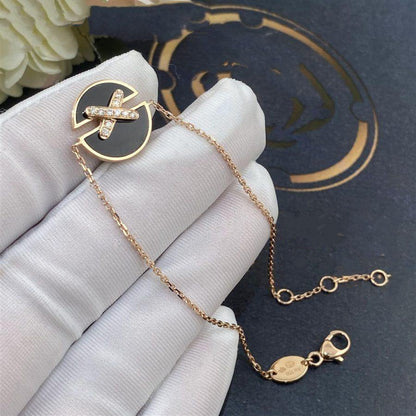 [Amore]JEUX DE BRACELET ONYX PINK GOLD DIAMOND